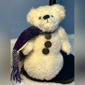 Boyds Bears Cream Teddy with Green Accents